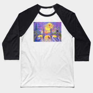 Sunset-Pool of London Baseball T-Shirt